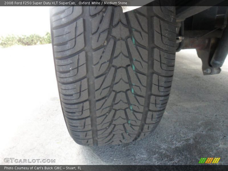Oxford White / Medium Stone 2008 Ford F250 Super Duty XLT SuperCab
