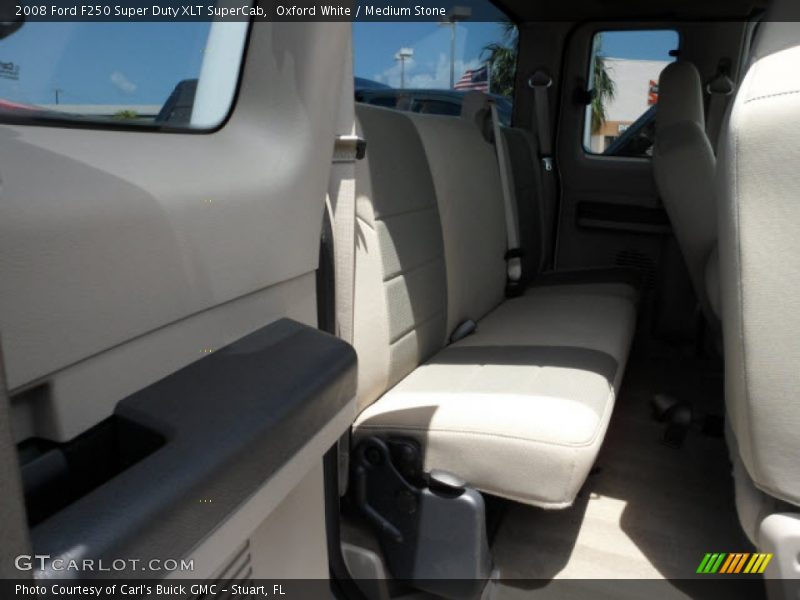 Oxford White / Medium Stone 2008 Ford F250 Super Duty XLT SuperCab