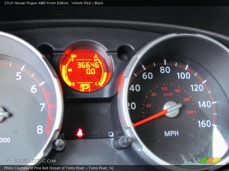 Venom Red / Black 2010 Nissan Rogue AWD Krom Edition