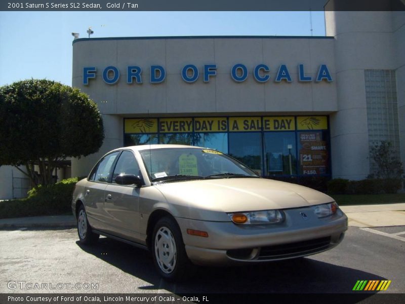 Gold / Tan 2001 Saturn S Series SL2 Sedan
