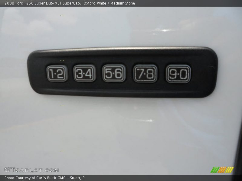 Oxford White / Medium Stone 2008 Ford F250 Super Duty XLT SuperCab