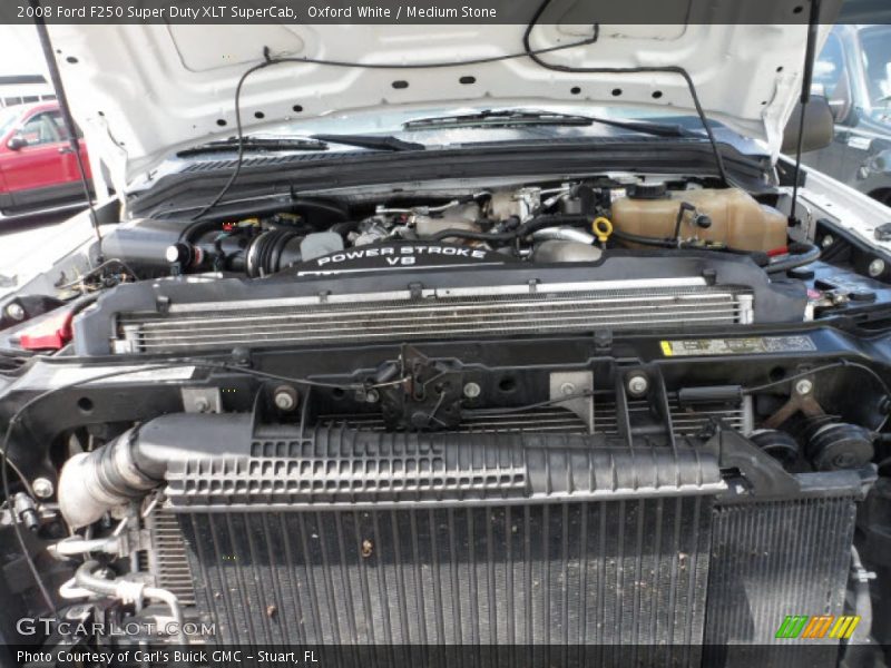 Oxford White / Medium Stone 2008 Ford F250 Super Duty XLT SuperCab