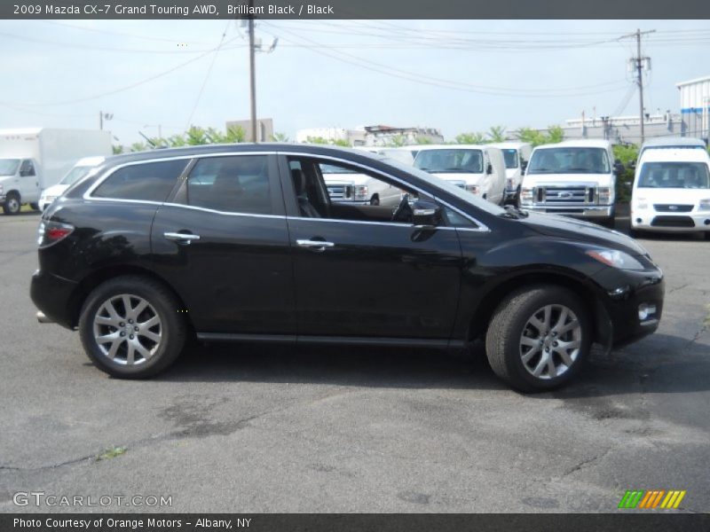 Brilliant Black / Black 2009 Mazda CX-7 Grand Touring AWD