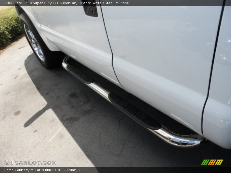 Oxford White / Medium Stone 2008 Ford F250 Super Duty XLT SuperCab