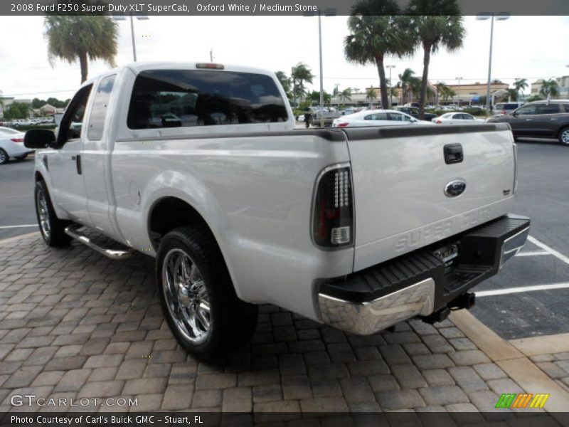Oxford White / Medium Stone 2008 Ford F250 Super Duty XLT SuperCab