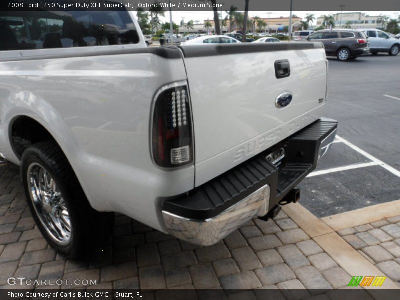 Oxford White / Medium Stone 2008 Ford F250 Super Duty XLT SuperCab