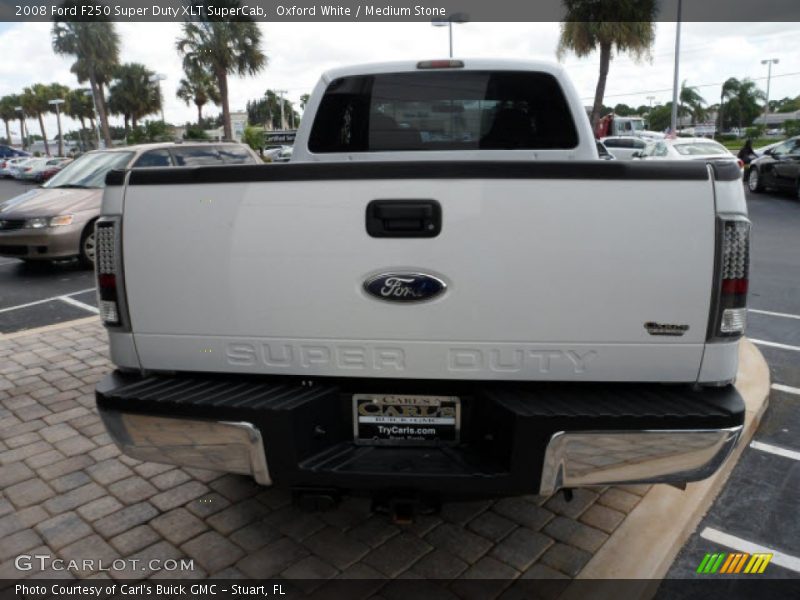 Oxford White / Medium Stone 2008 Ford F250 Super Duty XLT SuperCab