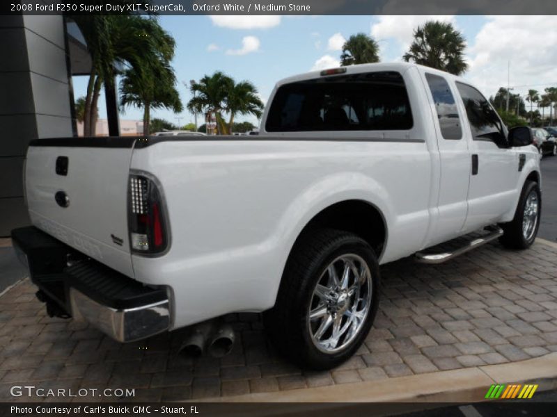 Oxford White / Medium Stone 2008 Ford F250 Super Duty XLT SuperCab