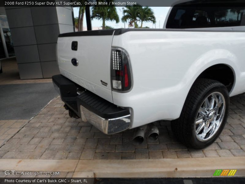 Oxford White / Medium Stone 2008 Ford F250 Super Duty XLT SuperCab