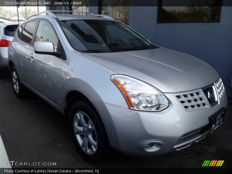 Silver Ice / Black 2010 Nissan Rogue SL AWD
