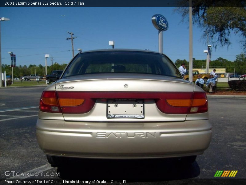 Gold / Tan 2001 Saturn S Series SL2 Sedan