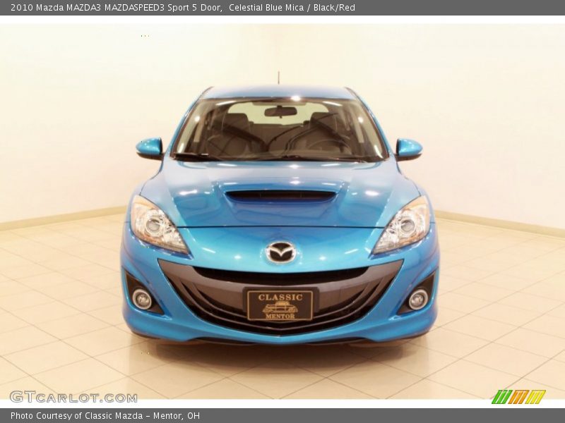 Celestial Blue Mica / Black/Red 2010 Mazda MAZDA3 MAZDASPEED3 Sport 5 Door