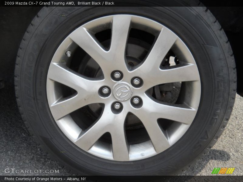 Brilliant Black / Black 2009 Mazda CX-7 Grand Touring AWD