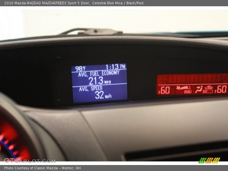Celestial Blue Mica / Black/Red 2010 Mazda MAZDA3 MAZDASPEED3 Sport 5 Door