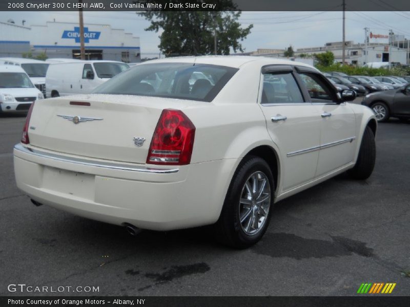 Cool Vanilla White / Dark Slate Gray 2008 Chrysler 300 C HEMI AWD