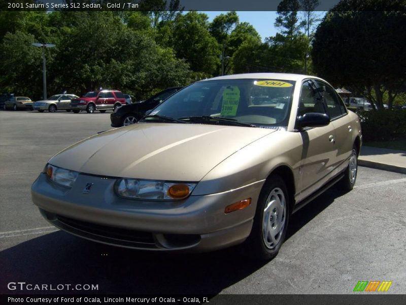 Gold / Tan 2001 Saturn S Series SL2 Sedan