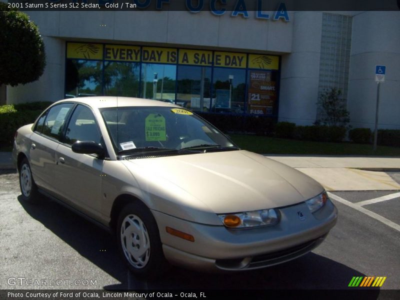 Gold / Tan 2001 Saturn S Series SL2 Sedan