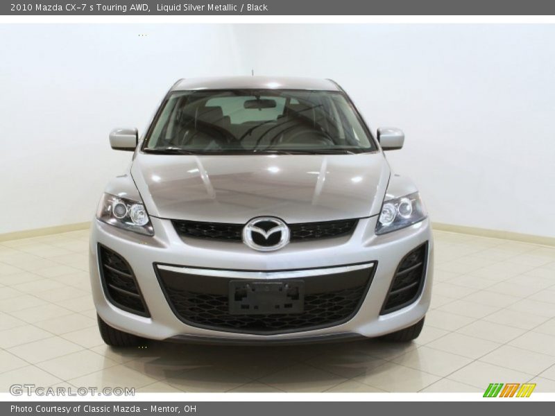 Liquid Silver Metallic / Black 2010 Mazda CX-7 s Touring AWD
