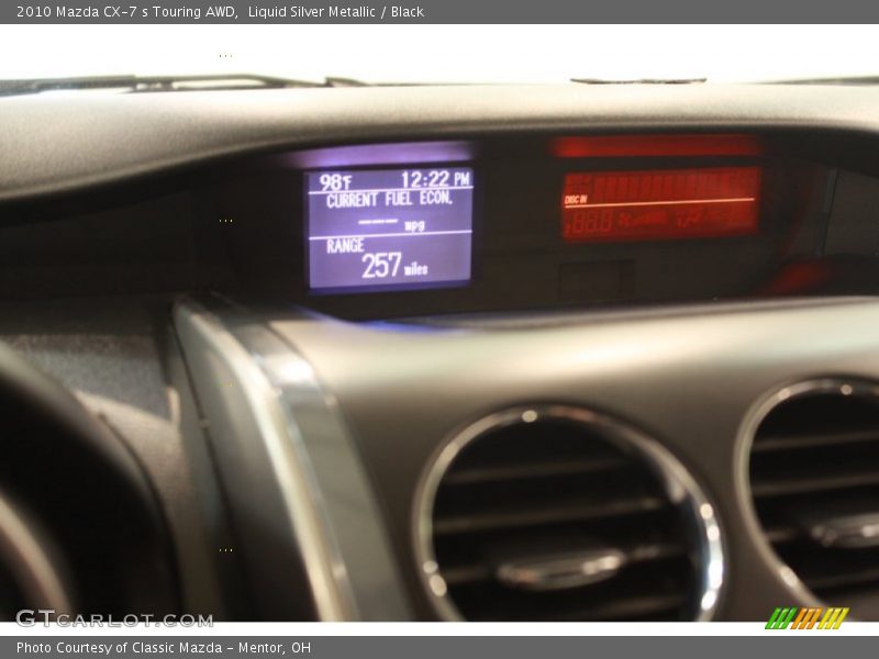Liquid Silver Metallic / Black 2010 Mazda CX-7 s Touring AWD