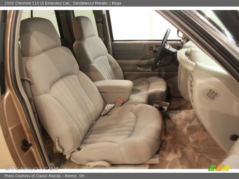  2003 S10 LS Extended Cab Beige Interior