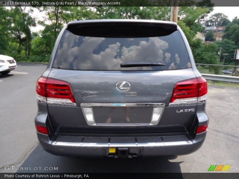 Nebula Gray Pearl / Black/Mahogany Accents 2013 Lexus LX 570