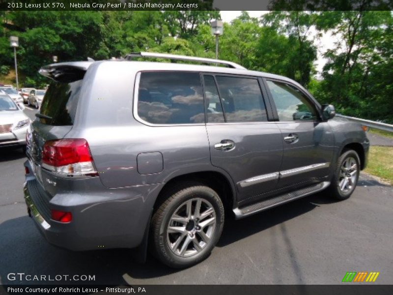 Nebula Gray Pearl / Black/Mahogany Accents 2013 Lexus LX 570