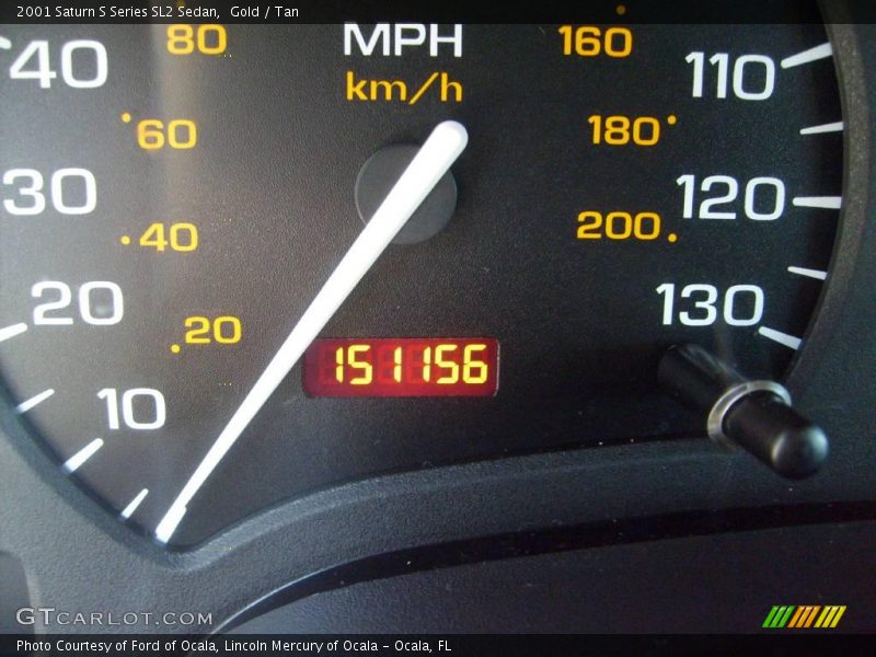 Gold / Tan 2001 Saturn S Series SL2 Sedan