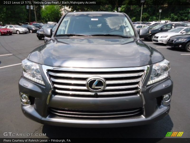 Nebula Gray Pearl / Black/Mahogany Accents 2013 Lexus LX 570