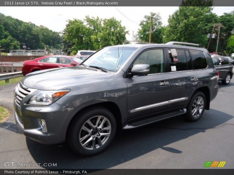 Nebula Gray Pearl / Black/Mahogany Accents 2013 Lexus LX 570