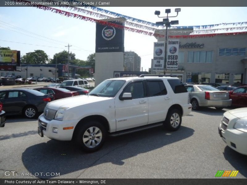 White Suede / Camel 2010 Mercury Mountaineer V6 AWD