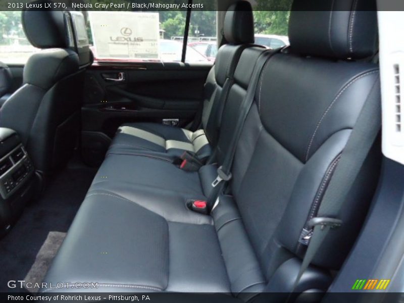  2013 LX 570 Black/Mahogany Accents Interior