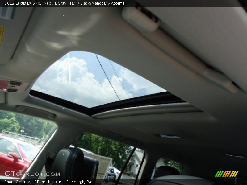 Nebula Gray Pearl / Black/Mahogany Accents 2013 Lexus LX 570