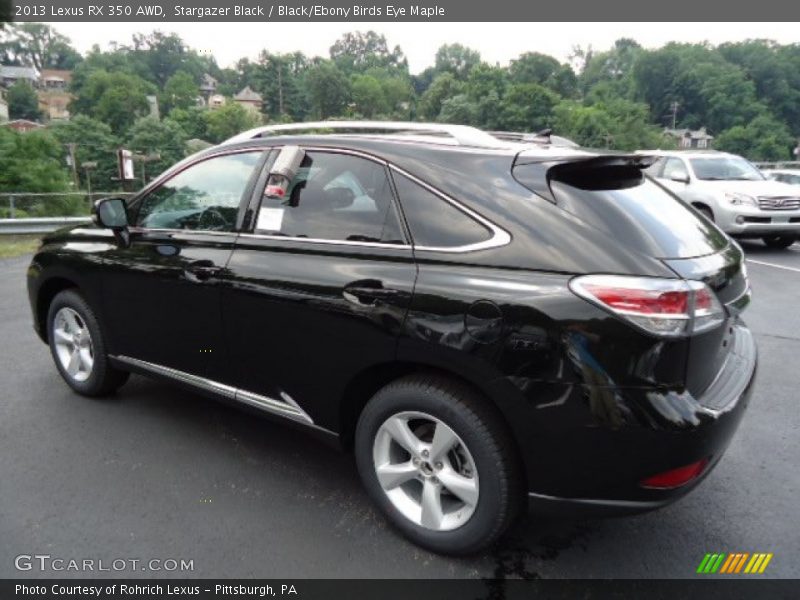 Stargazer Black / Black/Ebony Birds Eye Maple 2013 Lexus RX 350 AWD