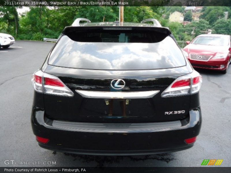 Stargazer Black / Black/Ebony Birds Eye Maple 2013 Lexus RX 350 AWD