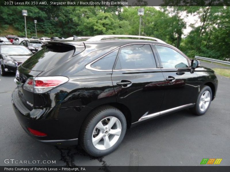 Stargazer Black / Black/Ebony Birds Eye Maple 2013 Lexus RX 350 AWD