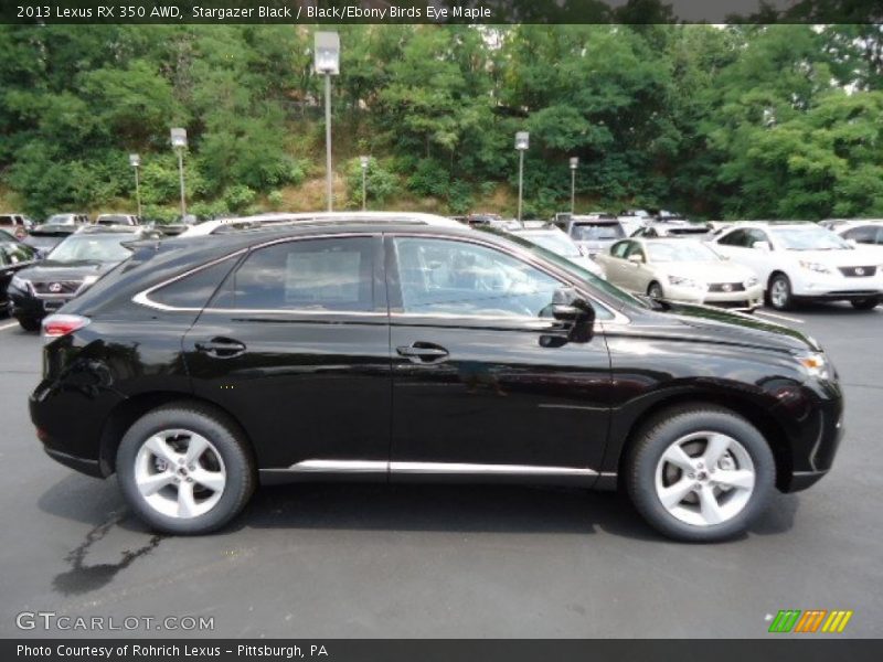Stargazer Black / Black/Ebony Birds Eye Maple 2013 Lexus RX 350 AWD
