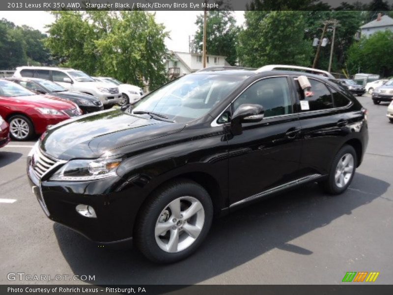 Stargazer Black / Black/Ebony Birds Eye Maple 2013 Lexus RX 350 AWD