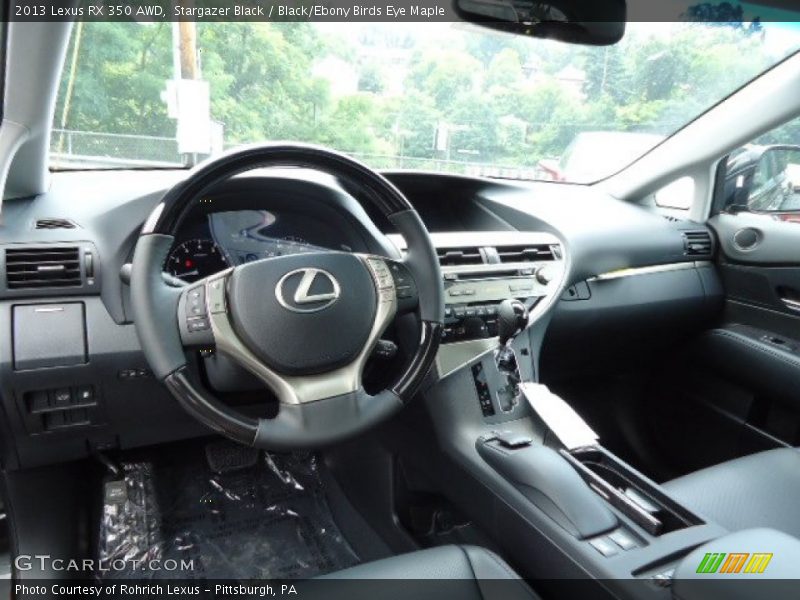 Stargazer Black / Black/Ebony Birds Eye Maple 2013 Lexus RX 350 AWD