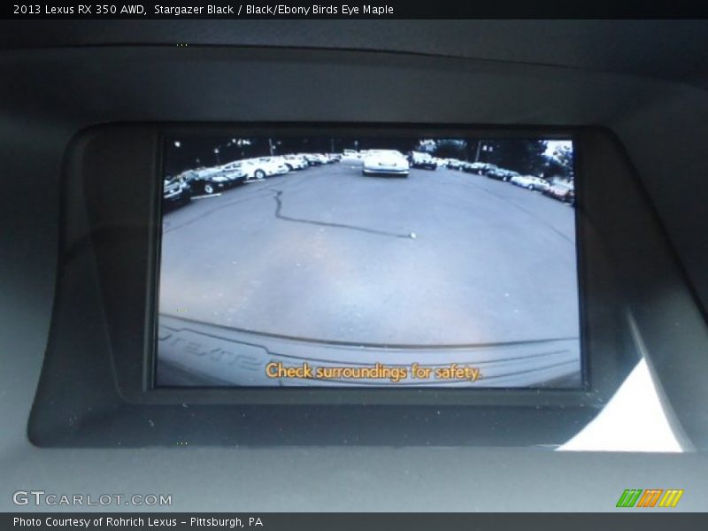 Stargazer Black / Black/Ebony Birds Eye Maple 2013 Lexus RX 350 AWD