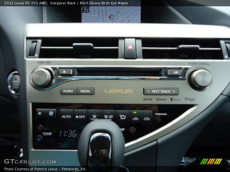 Stargazer Black / Black/Ebony Birds Eye Maple 2013 Lexus RX 350 AWD
