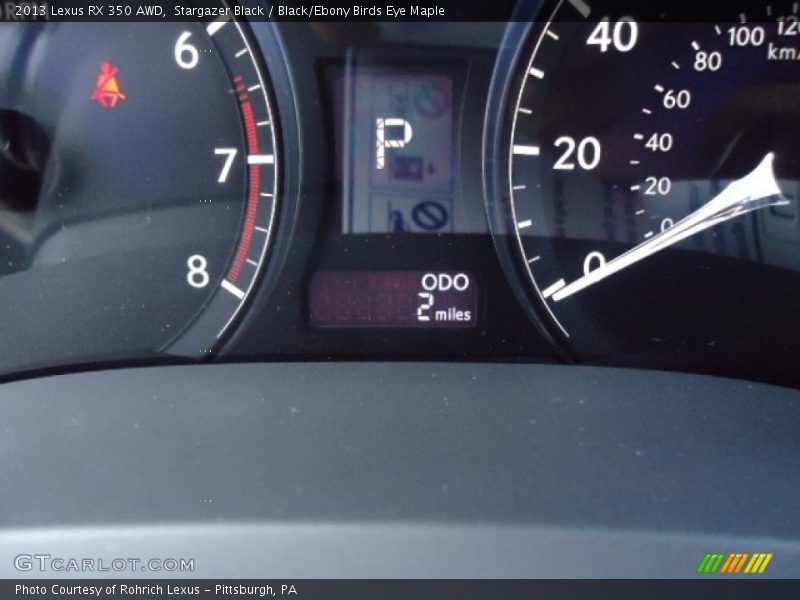 Stargazer Black / Black/Ebony Birds Eye Maple 2013 Lexus RX 350 AWD