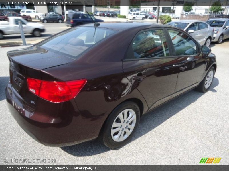 Dark Cherry / Coffee 2011 Kia Forte EX