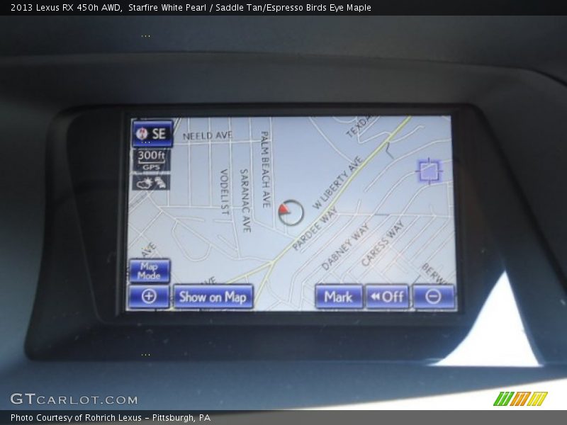 Starfire White Pearl / Saddle Tan/Espresso Birds Eye Maple 2013 Lexus RX 450h AWD