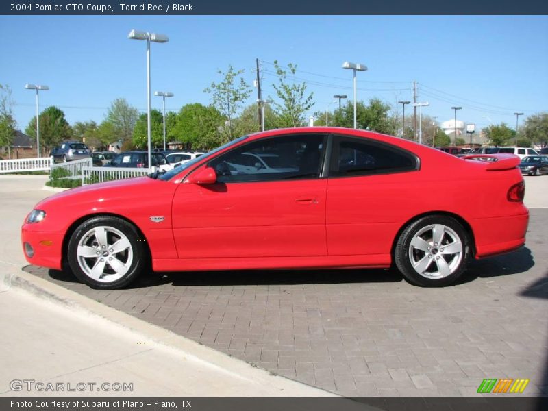 Torrid Red / Black 2004 Pontiac GTO Coupe