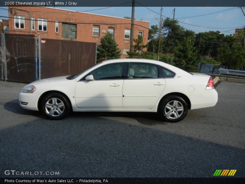 White / Gray 2006 Chevrolet Impala LT