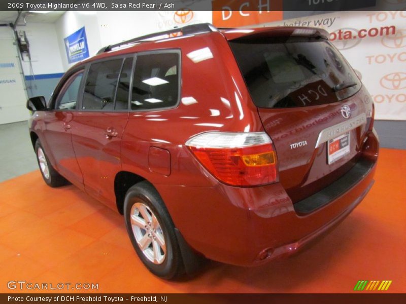 Salsa Red Pearl / Ash 2009 Toyota Highlander V6 4WD