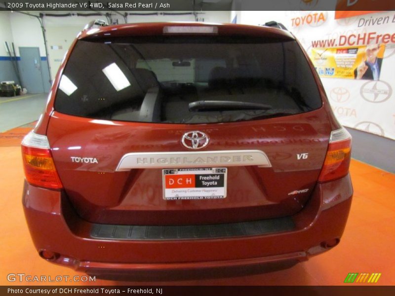 Salsa Red Pearl / Ash 2009 Toyota Highlander V6 4WD