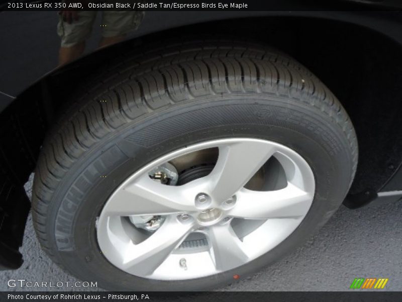 Obsidian Black / Saddle Tan/Espresso Birds Eye Maple 2013 Lexus RX 350 AWD