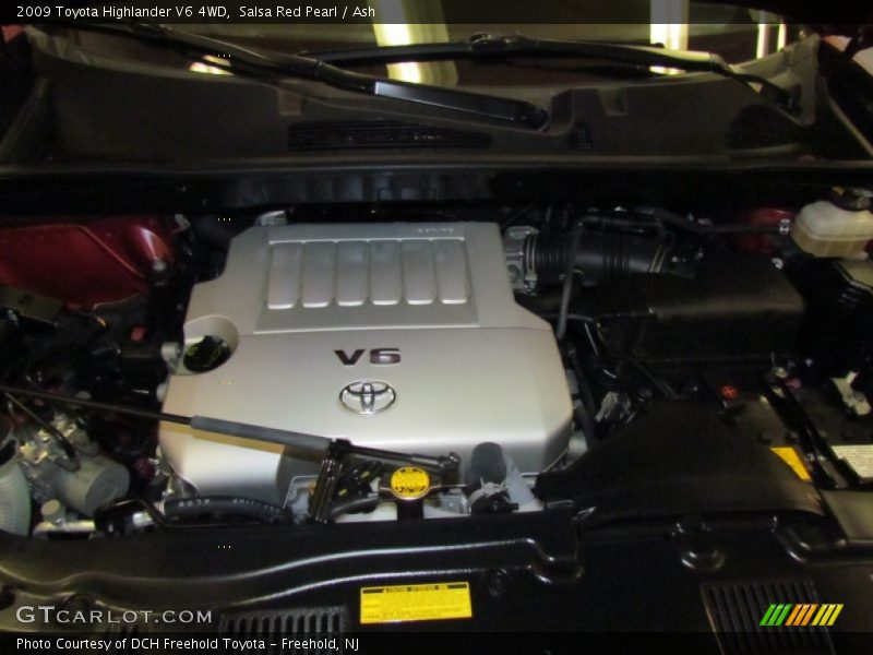 Salsa Red Pearl / Ash 2009 Toyota Highlander V6 4WD