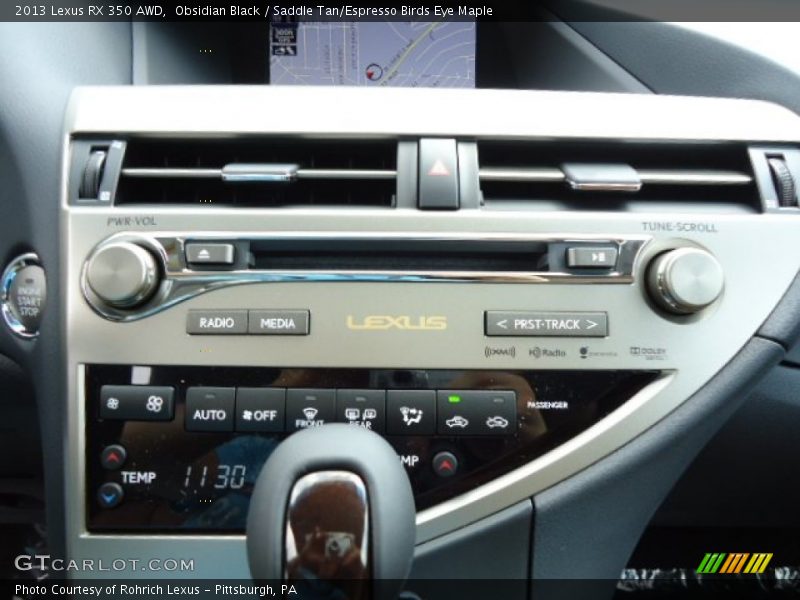 Obsidian Black / Saddle Tan/Espresso Birds Eye Maple 2013 Lexus RX 350 AWD